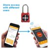 Egeetouch Smart Lockout Tagout Lock, BTDirectional Code, COMMERCIAL iOSAndroidWeb for REMOTE Mgmt, RED 5-05105-97